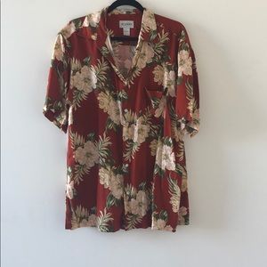 100% silk tropical shirt
